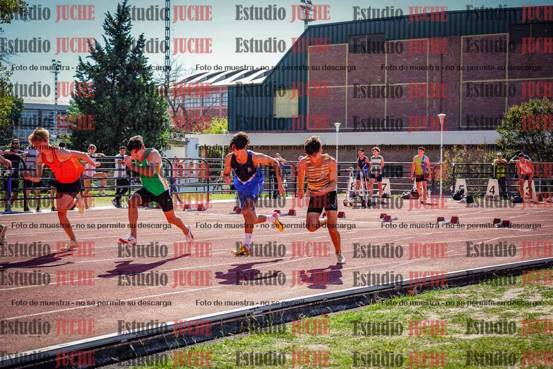 Fotos de los 100 m llanos de varones