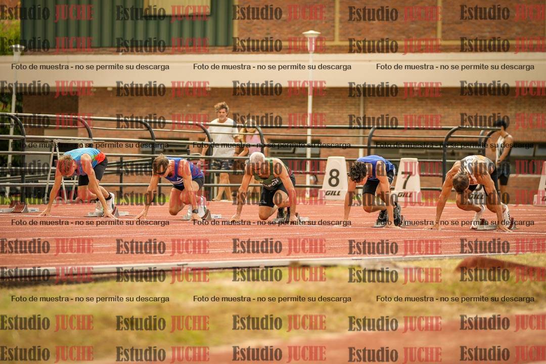 Fotos de los 100 m llanos de varones