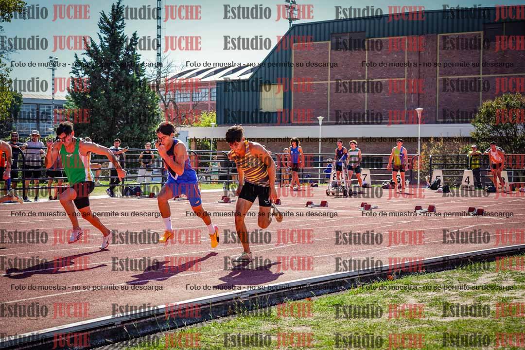 Fotos de los 100 m llanos de varones