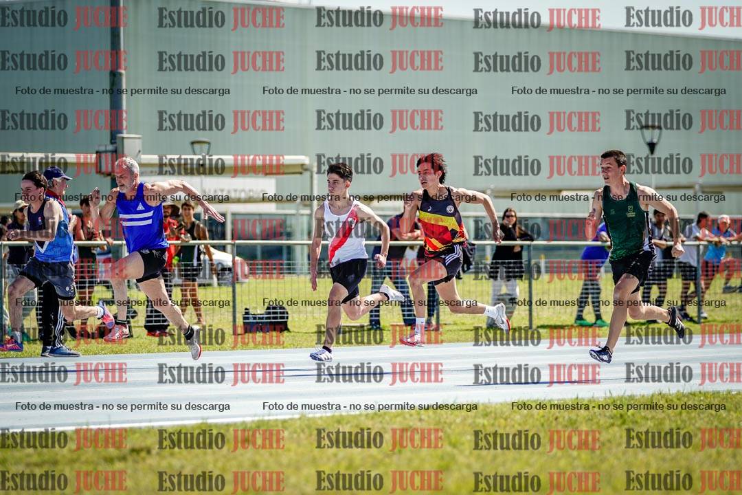 Fotos de los 100 m llanos de varones