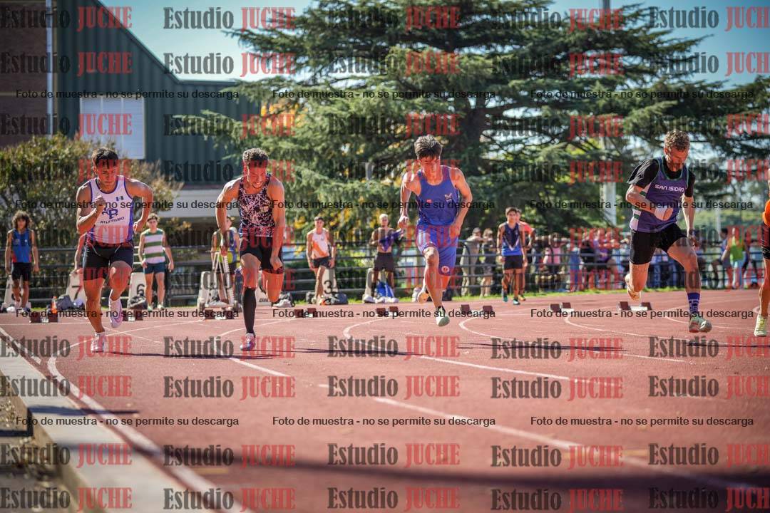 Fotos de los 100 m llanos de varones