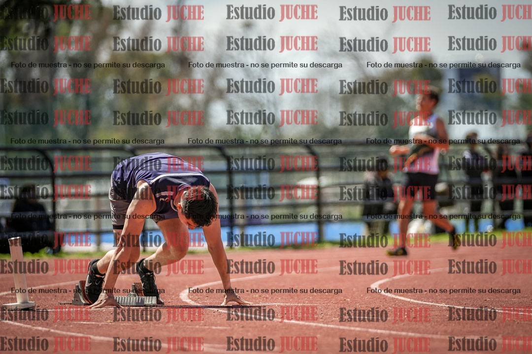 Fotos de los 100 m llanos de varones