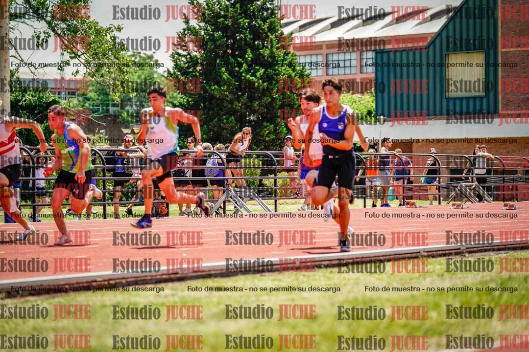 Fotos de los 100 m llanos de varones