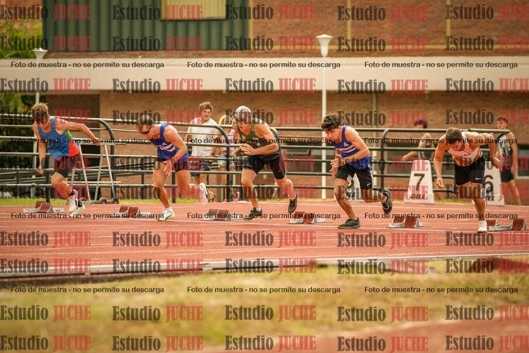 Fotos de los 100 m llanos de varones