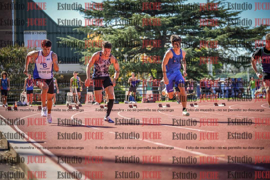 Fotos de los 100 m llanos de varones