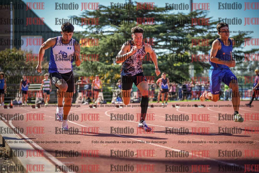 Fotos de los 100 m llanos de varones