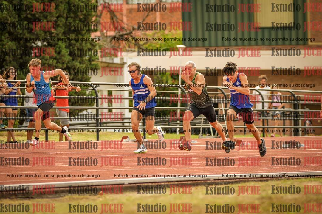 Fotos de los 100 m llanos de varones