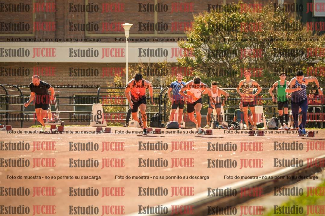Fotos de los 100 m llanos de varones
