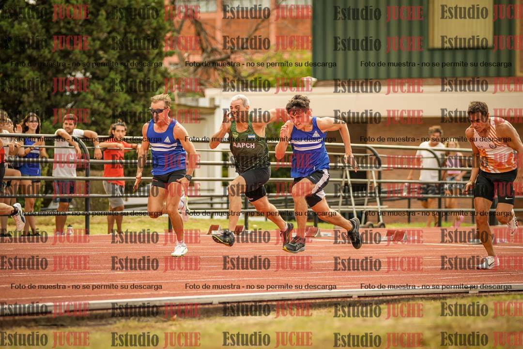 Fotos de los 100 m llanos de varones