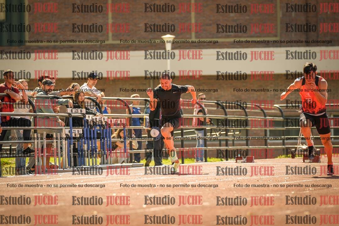 Fotos de los 100 m llanos de varones