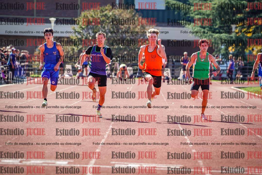 Fotos de los 100 m llanos de varones