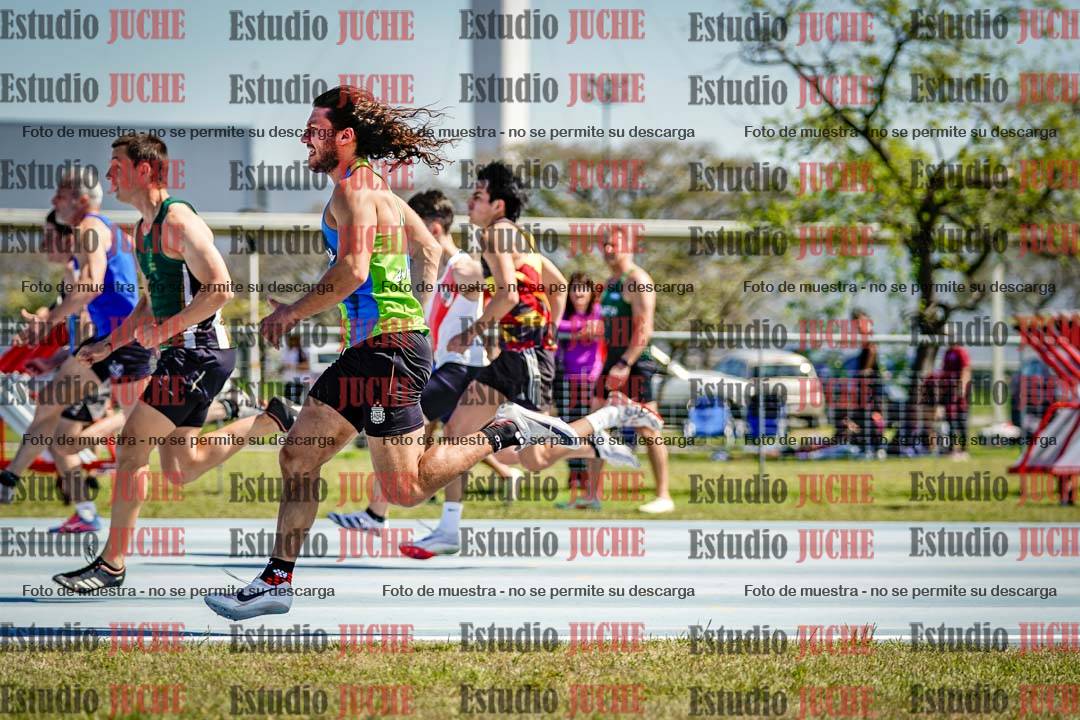 Fotos de los 100 m llanos de varones