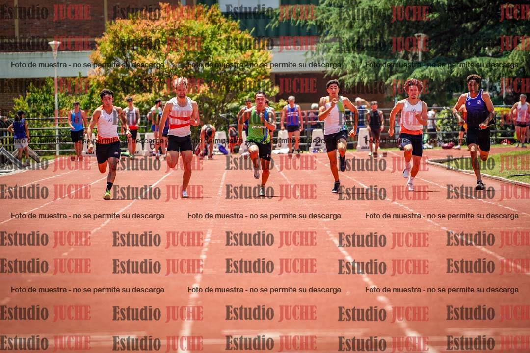 Fotos de los 100 m llanos de varones