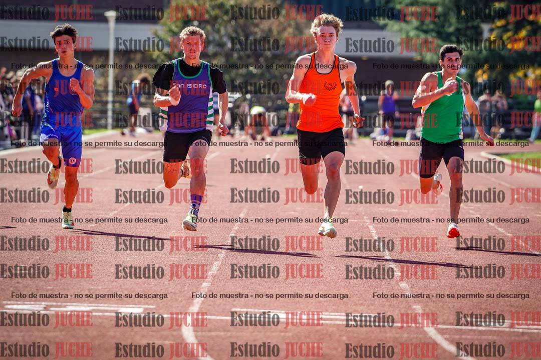 Fotos de los 100 m llanos de varones