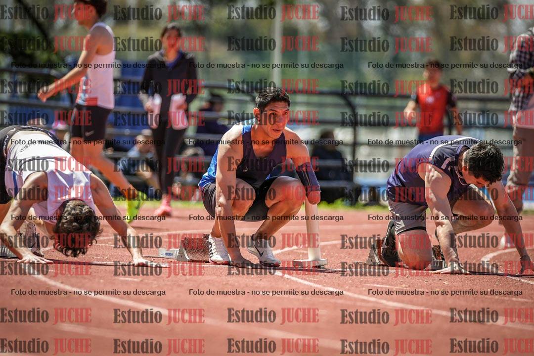 Fotos de los 100 m llanos de varones
