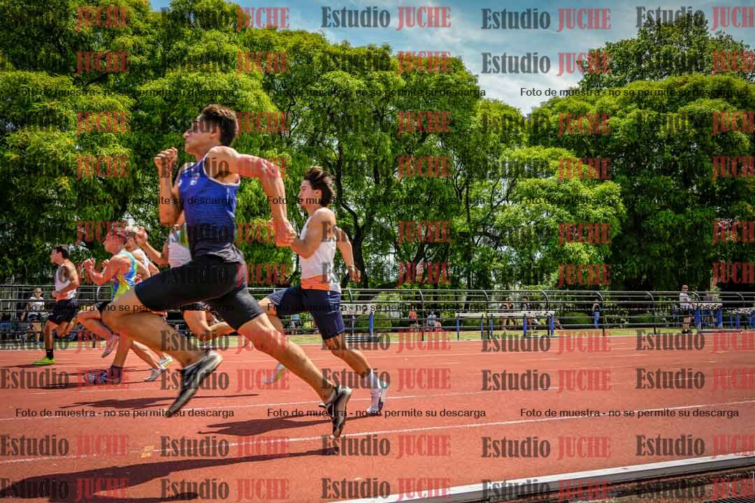 Fotos de los 100 m llanos de varones