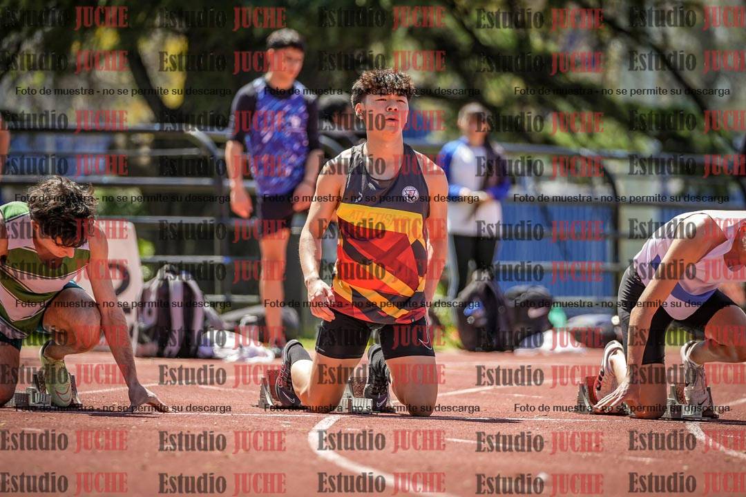 Fotos de los 100 m llanos de varones