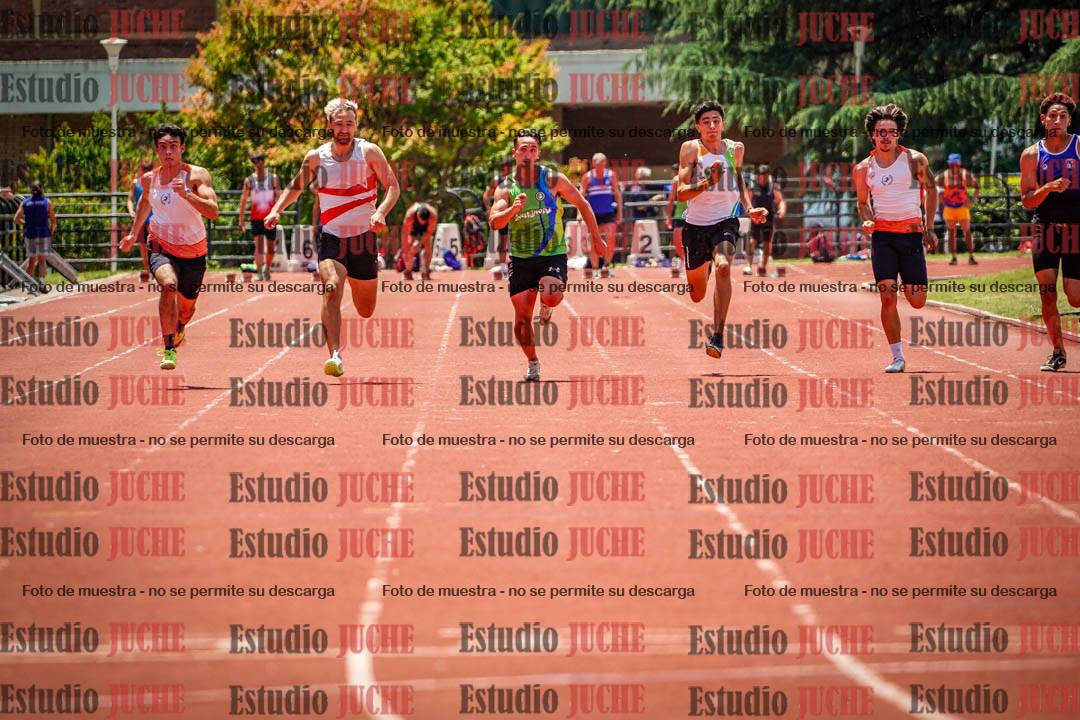 Fotos de los 100 m llanos de varones