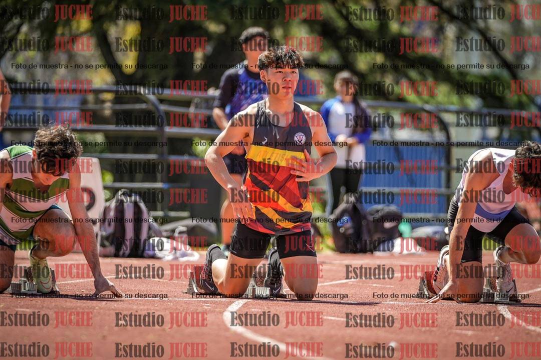 Fotos de los 100 m llanos de varones