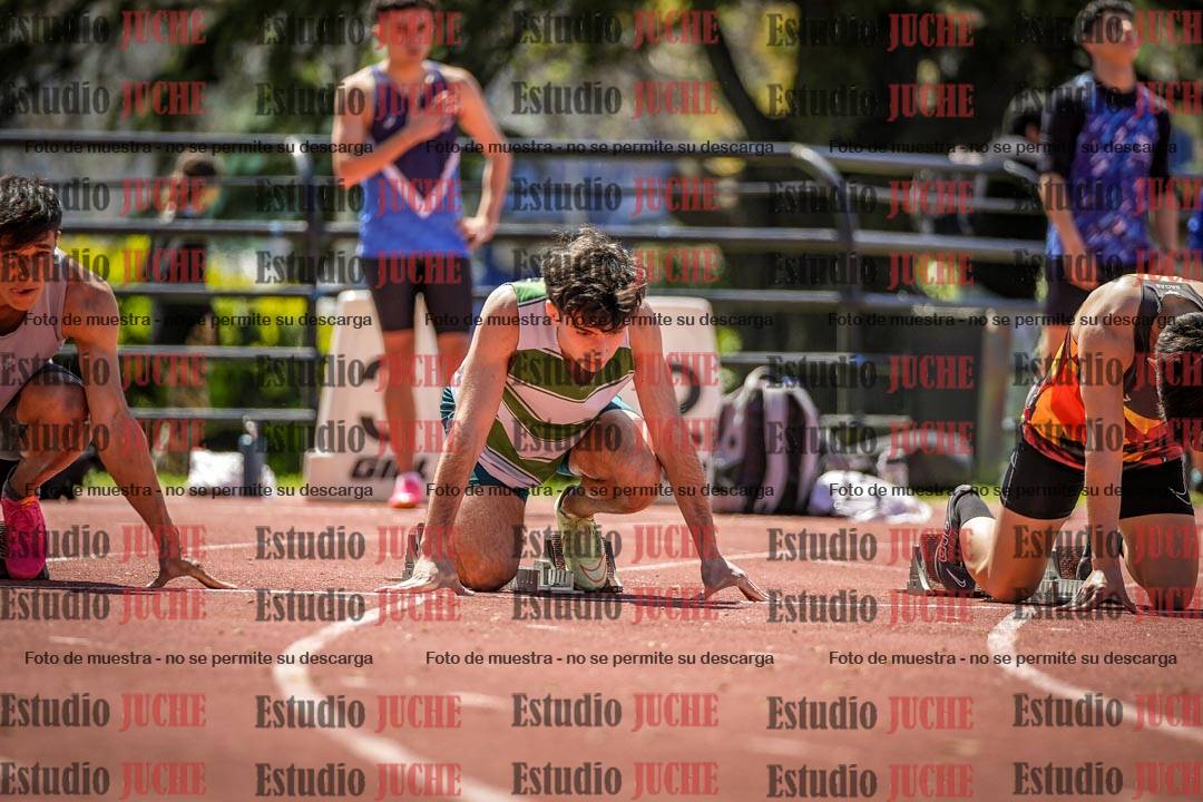 Fotos de los 100 m llanos de varones