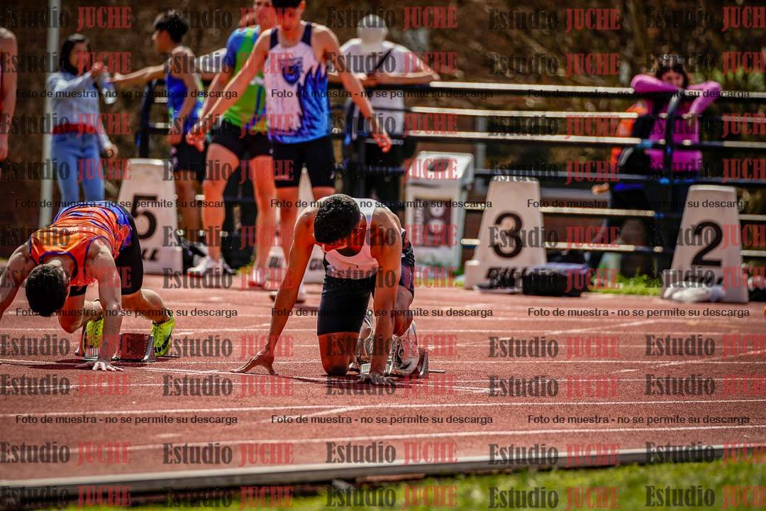 Fotos de los 100 m de varones
