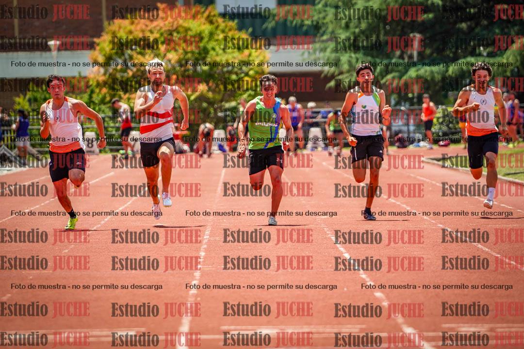 Fotos de los 100 m llanos de varones