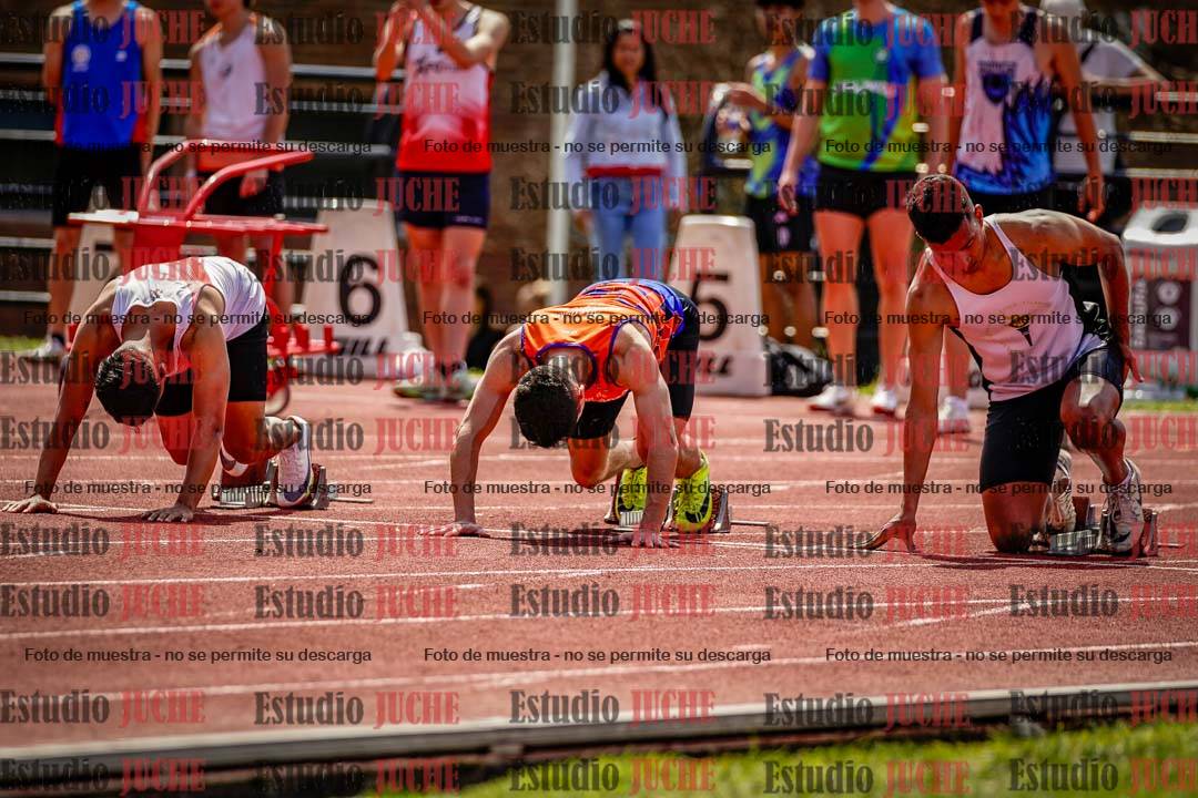 Fotos de los 100 m de varones