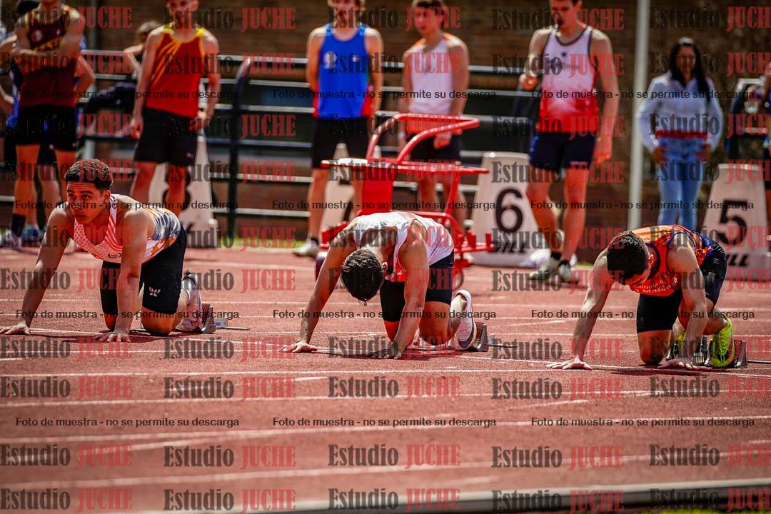 Fotos de los 100 m de varones