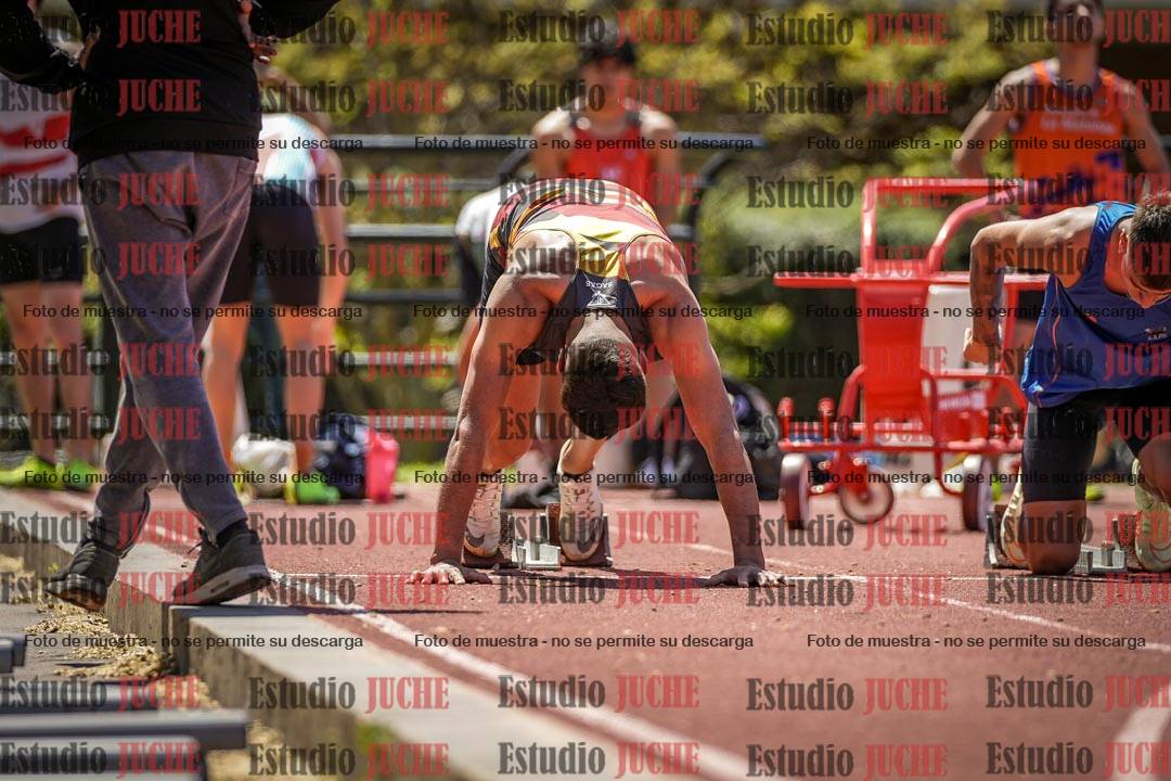 Fotos de los 100 m llanos de varones