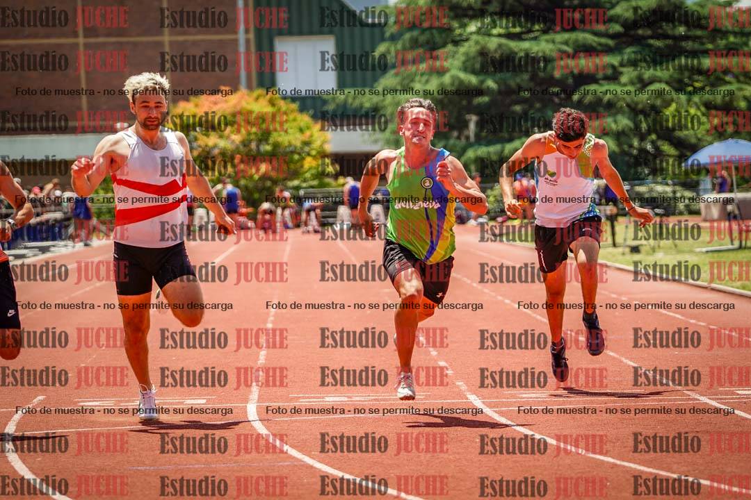 Fotos de los 100 m llanos de varones