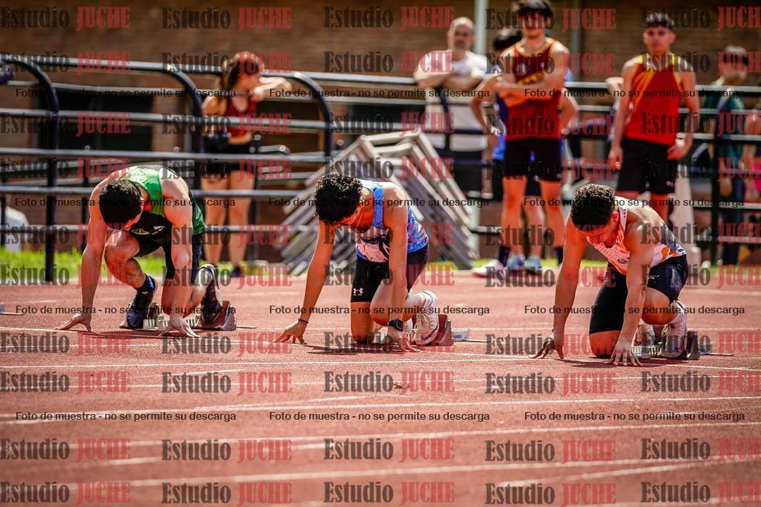 Fotos de los 100 m de varones
