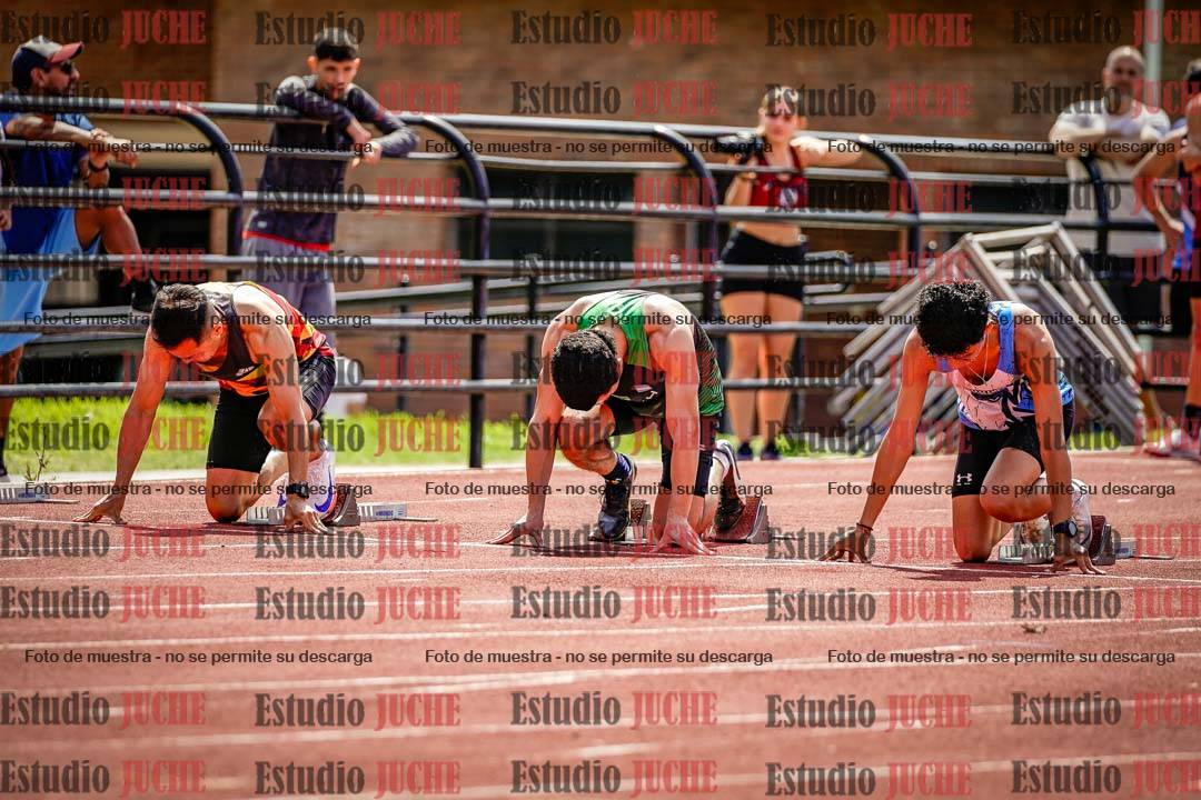 Fotos de los 100 m de varones