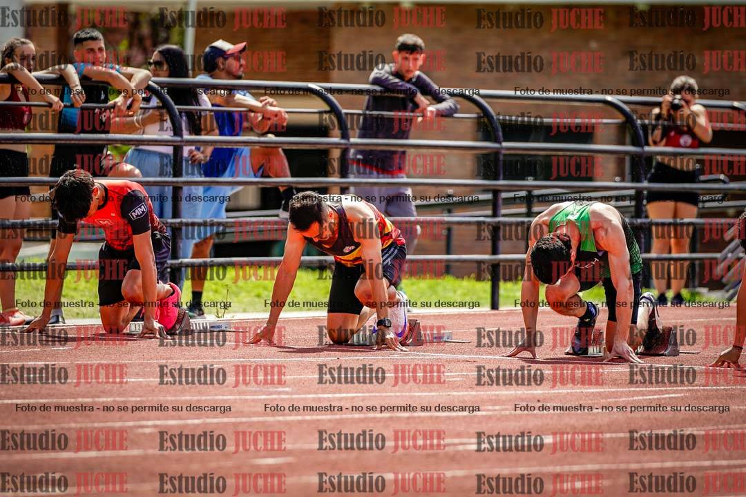 Fotos de los 100 m de varones