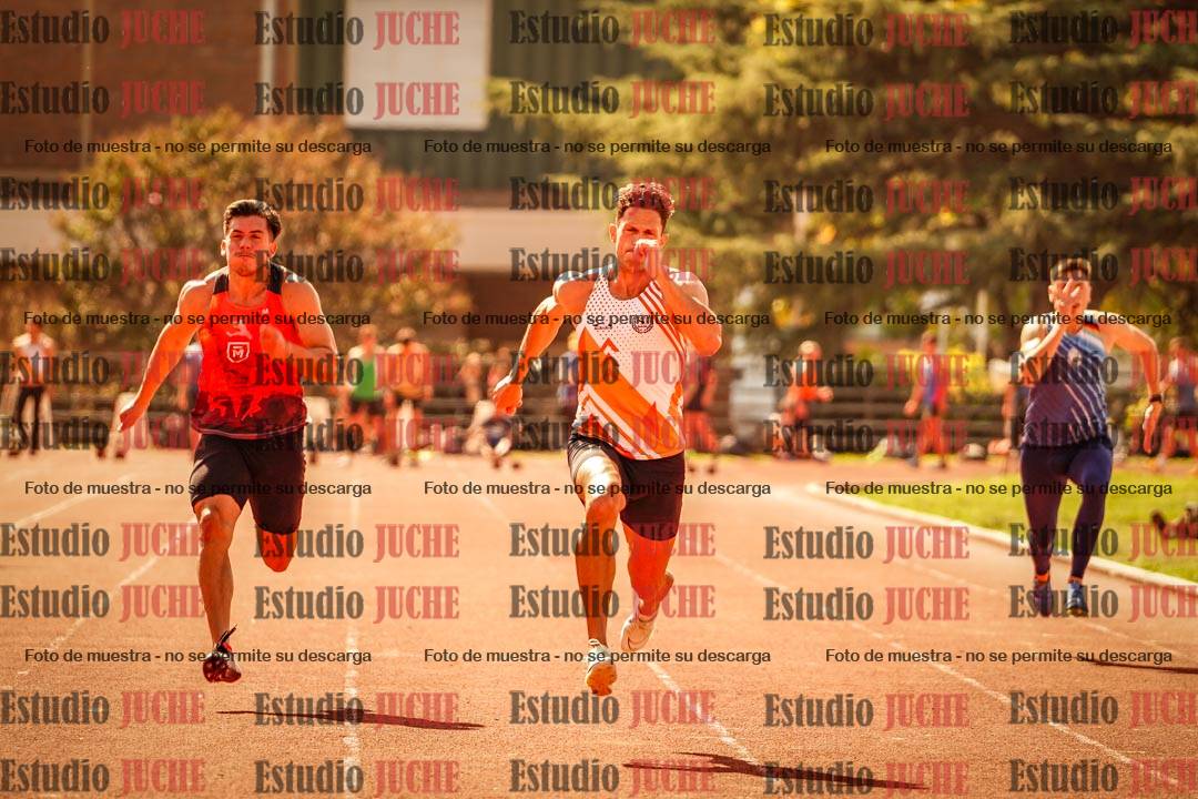 Fotos de los 100 m llanos de varones