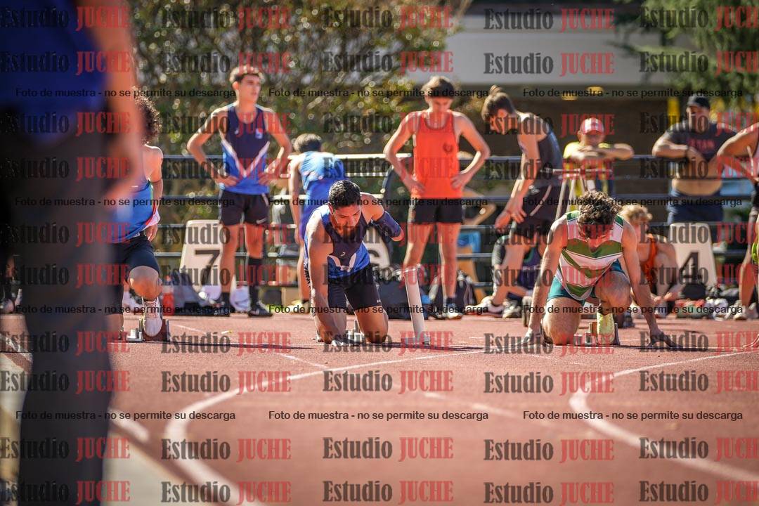 Fotos de los 100 m llanos de varones