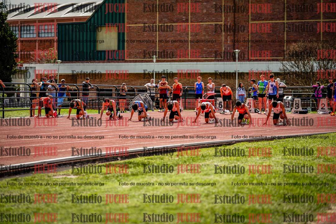 Fotos de los 100 m de varones