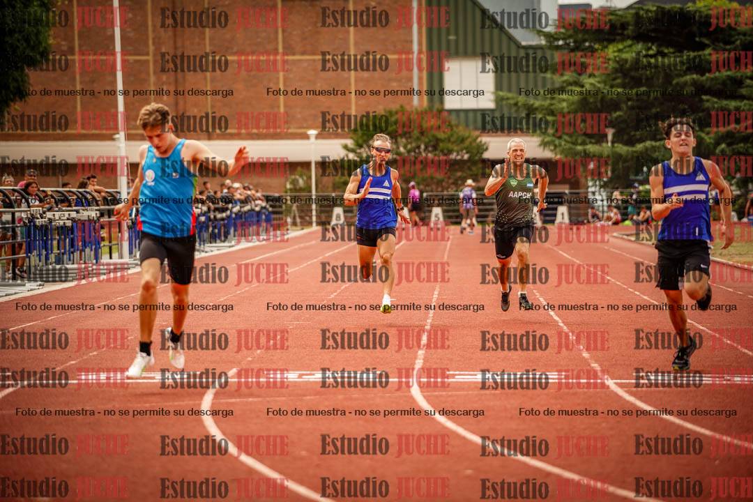Fotos de los 100 m llanos de varones