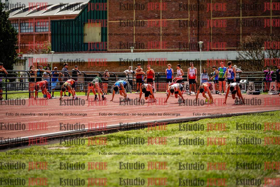 Fotos de los 100 m de varones