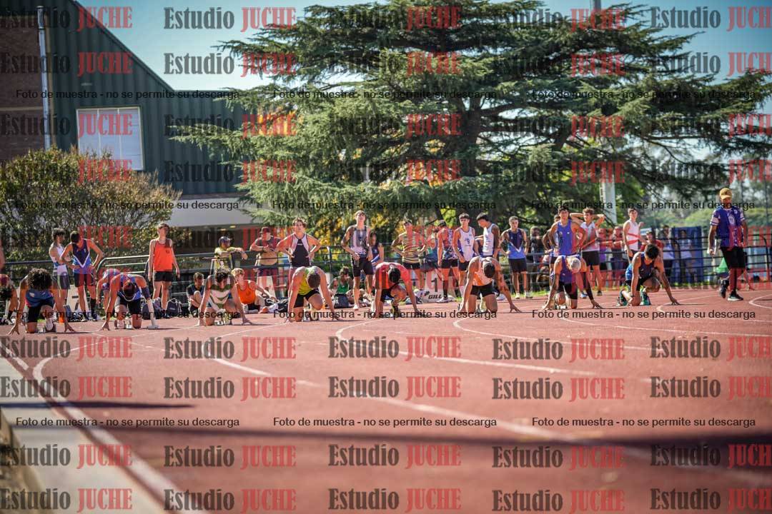 Fotos de los 100 m llanos de varones
