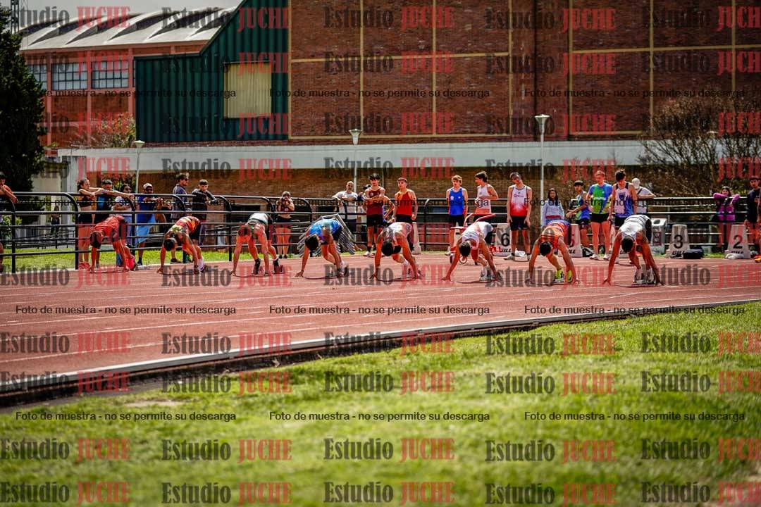Fotos de los 100 m de varones
