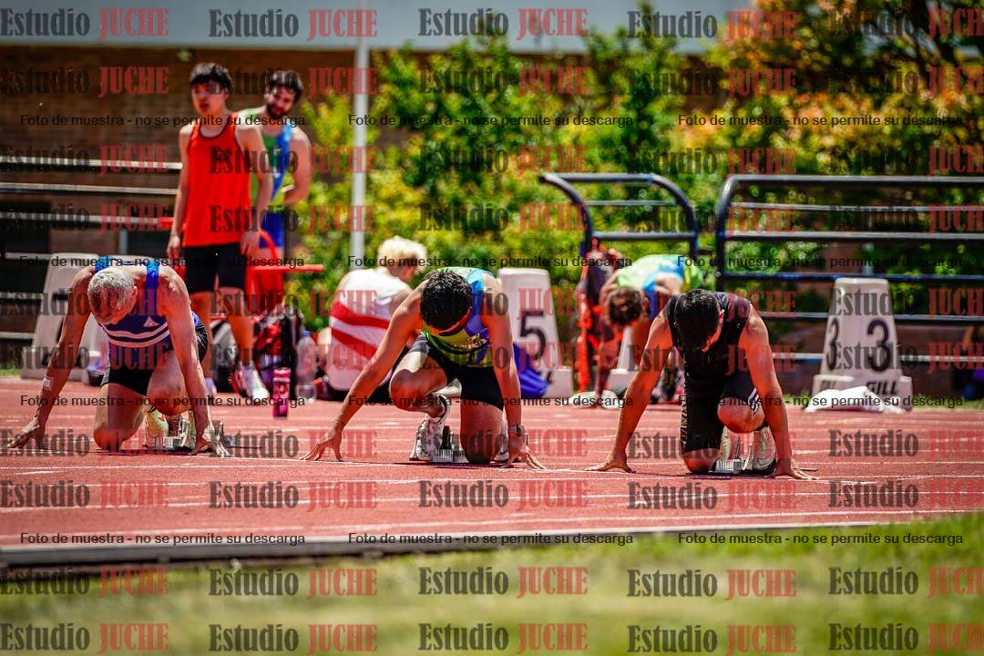 Fotos de los 100 m llanos de varones