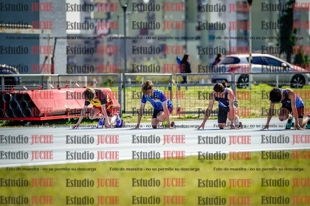 Fotos de los 100 m llanos de varones