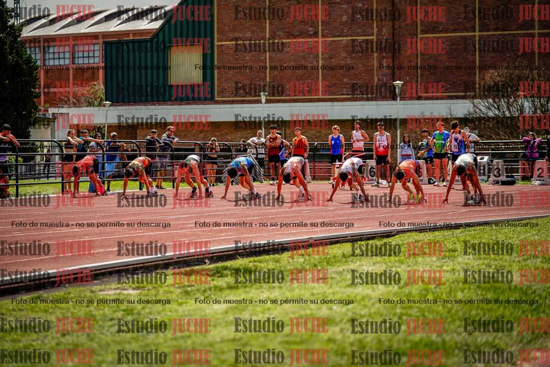 Fotos de los 100 m de varones