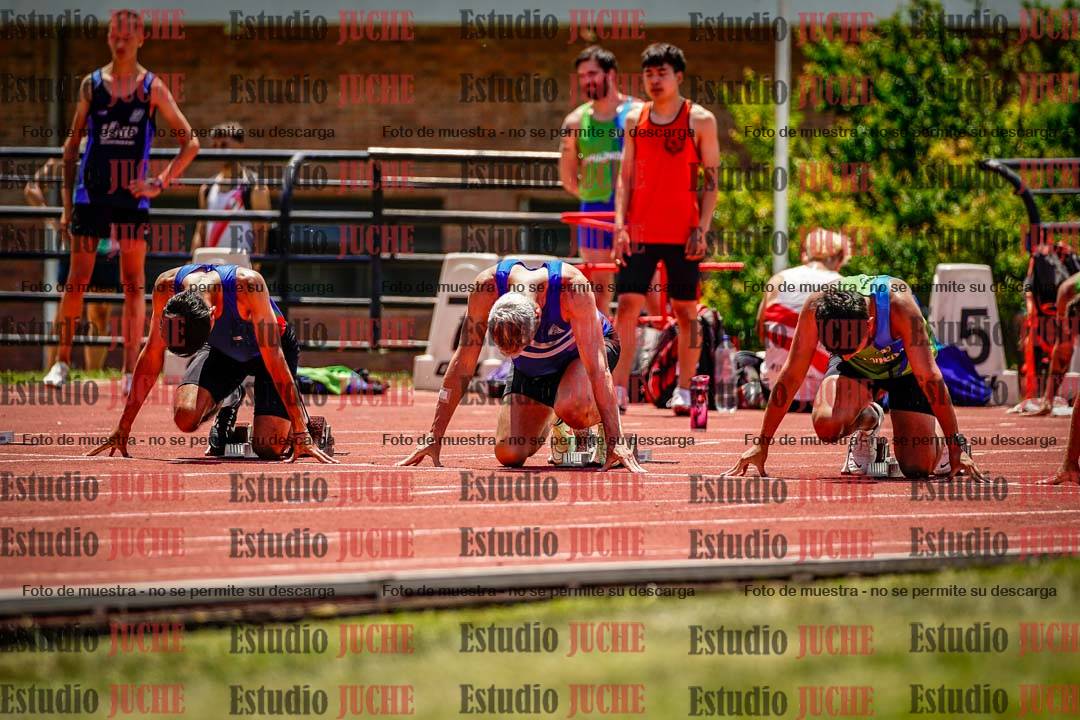 Fotos de los 100 m llanos de varones