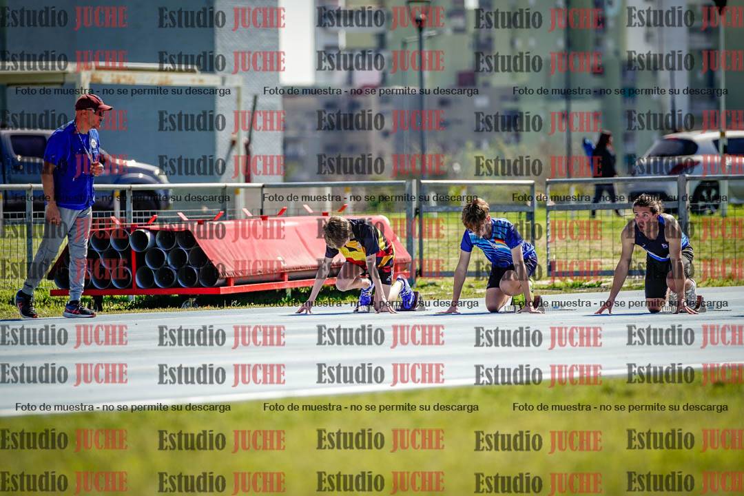 Fotos de los 100 m llanos de varones