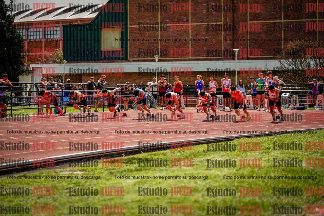 Fotos de los 100 m de varones
