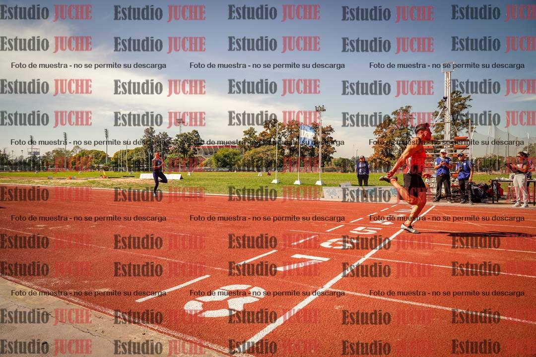 Fotos de los 100 m llanos de varones