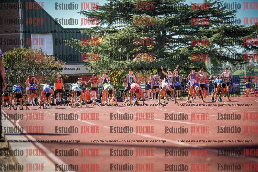 Fotos de los 100 m llanos de varones