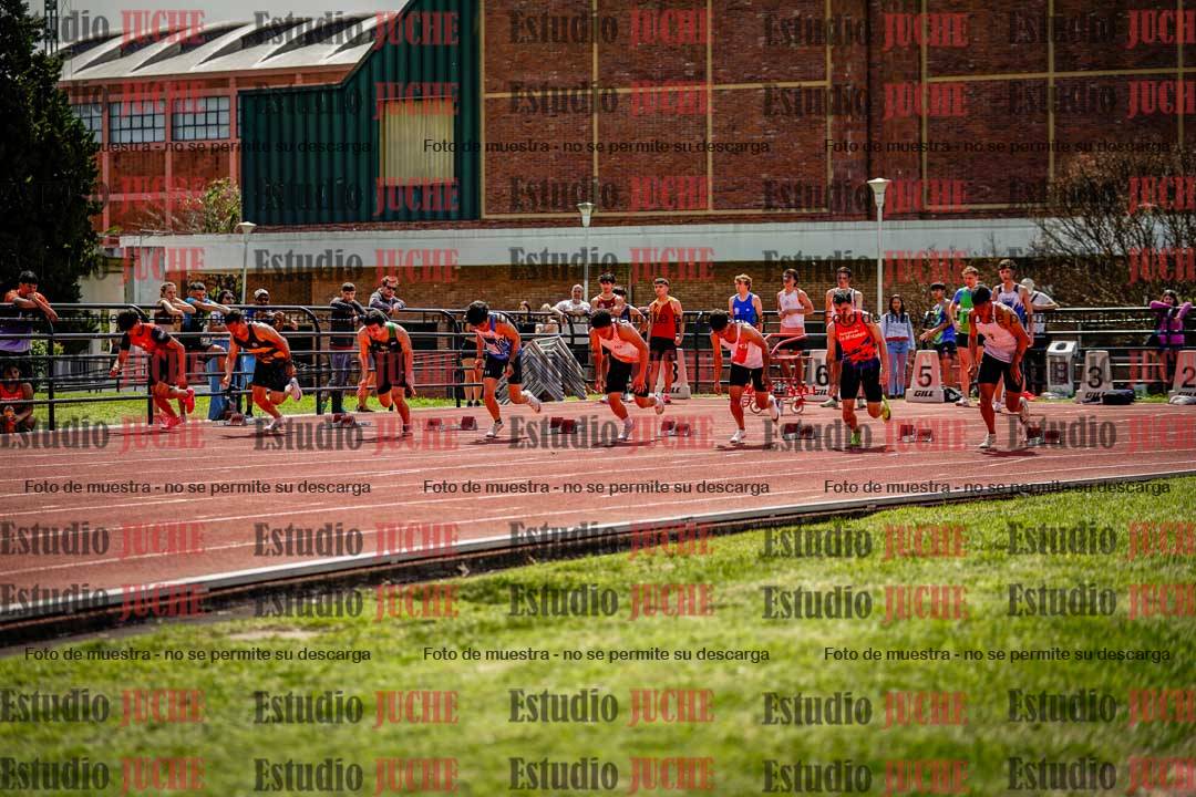 Fotos de los 100 m de varones