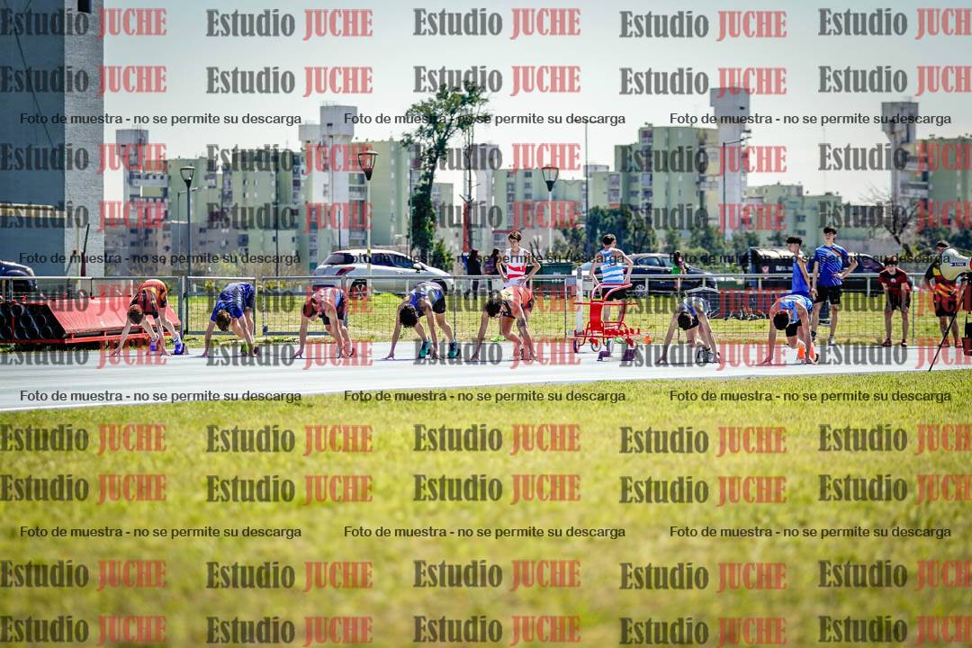 Fotos de los 100 m llanos de varones
